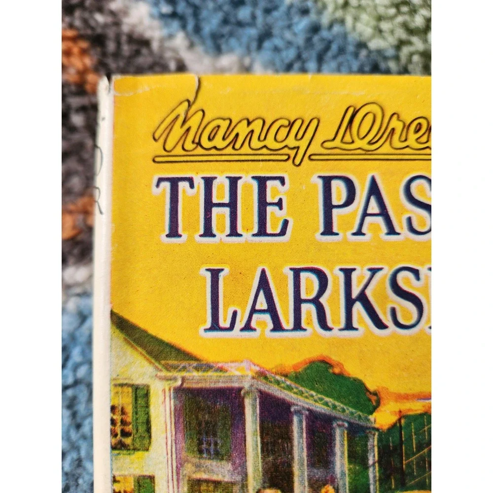 1959 Nancy Drew‎ The Password to Larkspur Lane HC w/ Dust Jacket Blue Tweed VG